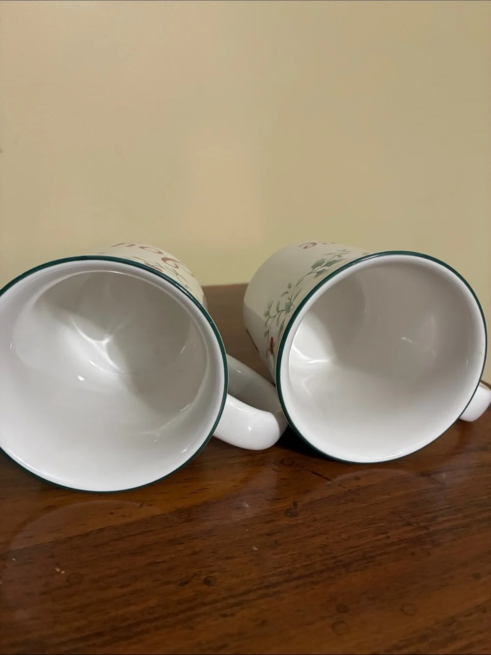 Pfaltzgraff Winterberry PEACE & JOY Mugs & Saucers - Picture 10 of 10